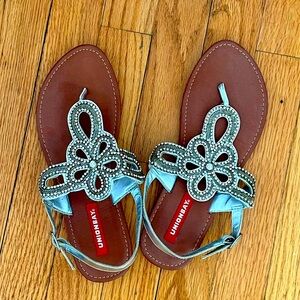 Unionbay - Silver Rhinestone Sandals